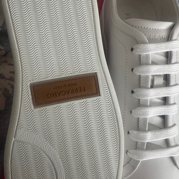 Salvatore Ferragamo Classic White Sneakers - Picture 7 of 10